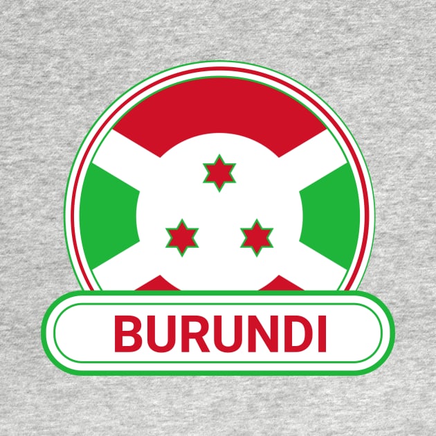 Burundi Country Badge - Burundi Flag by Yesteeyear